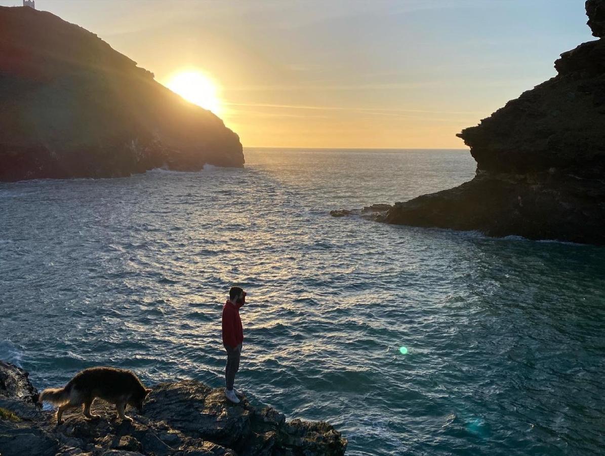 Polrunny Farm Seaberry Cottage With A Sea View And Log Burner Boscastle Exteriér fotografie