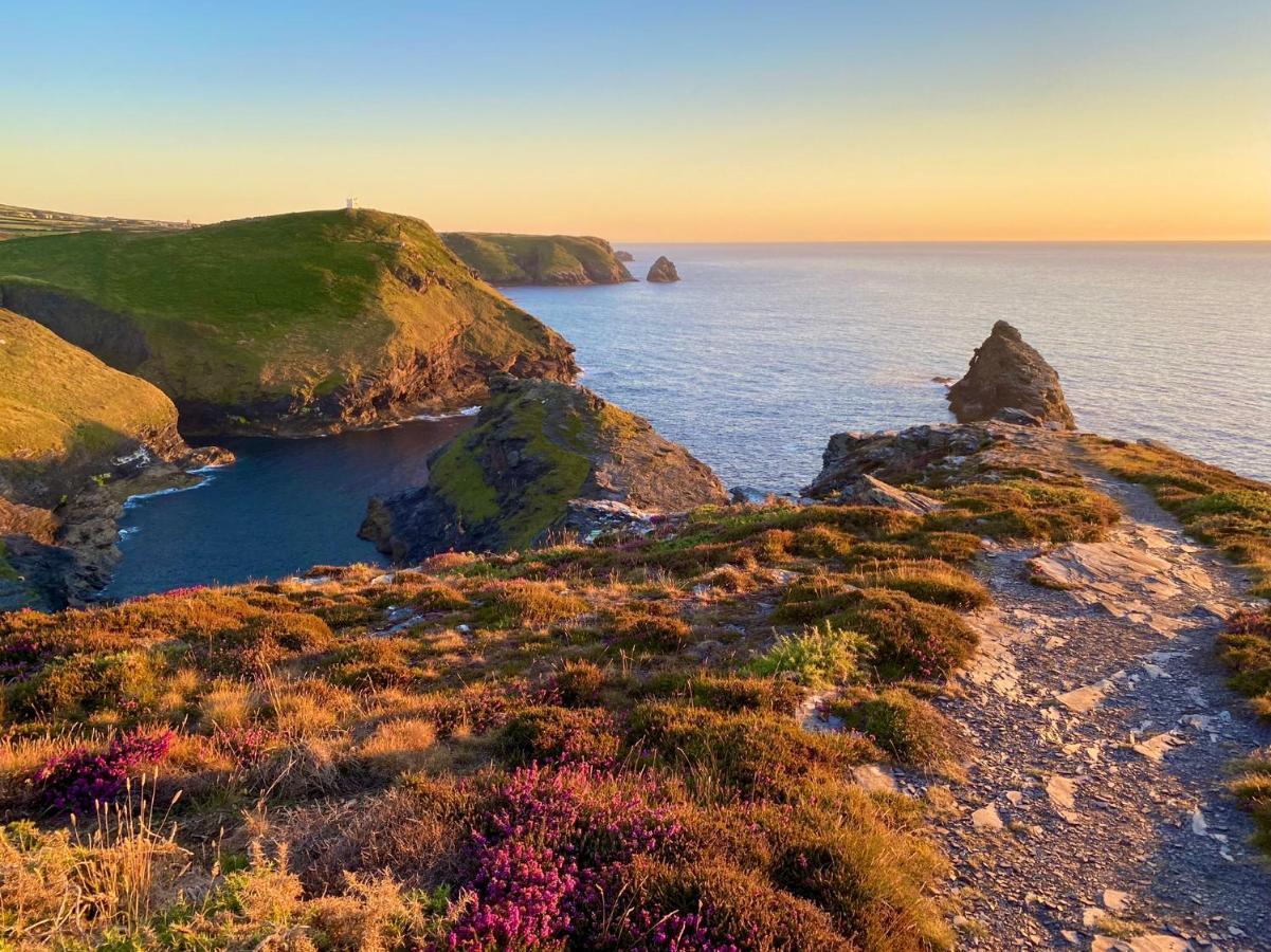 Polrunny Farm Seaberry Cottage With A Sea View And Log Burner Boscastle Exteriér fotografie